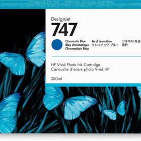 HP P2V85A 747 300 ml Kromatik Mavi Designjet Kartuş