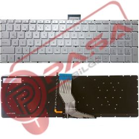 Hp Pavilion 15-BC401NT Gümüş Işıklı Uyumlu Notebook Klavye