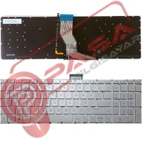 Hp Pavilion 15-BC401NT Gümüş Işıklı Uyumlu Notebook Klavye