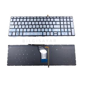 Hp Pavilion 15-BC406NT Gümüş Işıklı Uyumlu Notebook Klavye