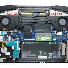 HP Pavilion Gaming 8UF06EA Fan V1 Sağ Fan