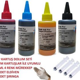 HP PERFECTİON Deskjet 2630 2632 2633 2620 Uyumlu Kartuş Dolum Seti