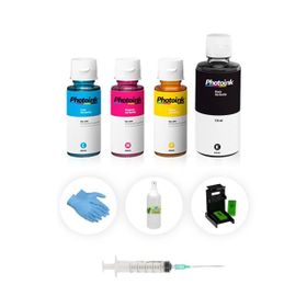HP PhotoSmart 1218XI Uyumlu 4x100 ml Kartuş Dolum Mürekkep Seti