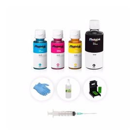 HP PhotoSmart 1218XI Uyumlu 4x100 ml Kartuş Dolum Mürekkep Seti