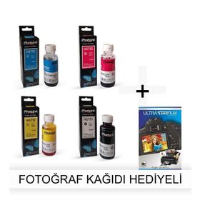 HP Photosmart 5510 Mürekkep Uyumlu Fotoğraf Kağıdı Hed