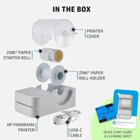 HP Sprocket Panorama Instant Taşınabilir Renkli Etiket Gri Fotoğraf Yazıcısı