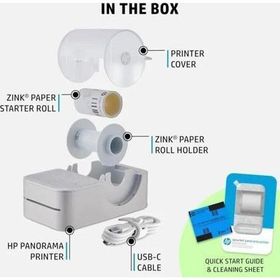 HP Sprocket Panorama Instant Taşınabilir Renkli Etiket Gri Fotoğraf Yazıcısı