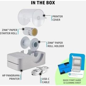 HP Sprocket Panorama Instant Taşınabilir Renkli Etiket Gri Fotoğraf Yazıcısı