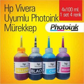 HP Vivera Uyumlu 4x100ml Kartuş Mürekkep Seti