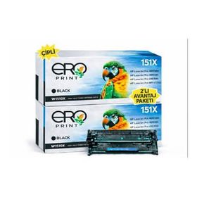 HP W1510X 151X 9700 Sayfalık 2'li Çipli Muadil Toner
