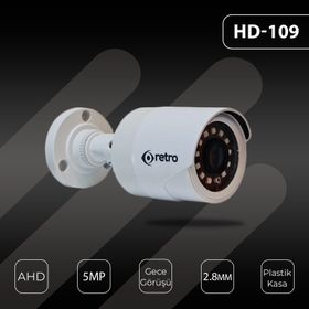 Hs HD-109 5MP AHD 2.8 mm IR Led Plastık Bullet Güvenlik Kamerası