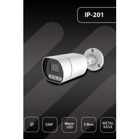 Hs IP-201 Warm Led 5MP 2.8 mm Metal Bullet Güvenlik Kamerası