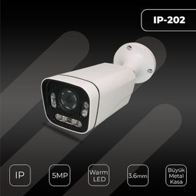 Hs IP-202 5MP 4K IP Büyük Metal Bullet Güvenlik Kamerası