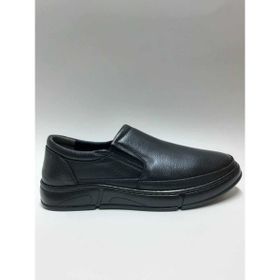 Hsa C-89252157HSA Hakiki Deri Bağcıksız Esnek Siyah Kauçuk Taban Kışlık Erkek Günlük Ayakkabı