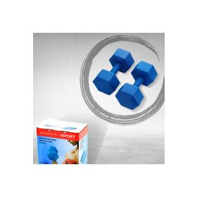 Hsport Yüksek Kalite Demir Tozu 2x1 kg Mavi Dambıl