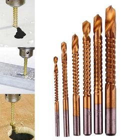 Hss Profisher Titanyum Kaplı 4/5/6/7/8 mm 6'lı Set Havşa Matkap Ucu
