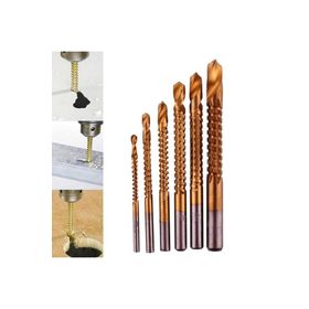 Hss Profisher Titanyum Kaplı 4/5/6/7/8 mm 6'lı Set Havşa Matkap Ucu