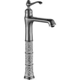 HT Prima Roma Desenli Çanak Krom Lavabo Bataryası