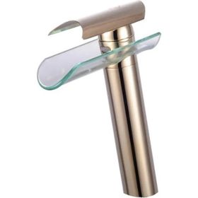 HT Prima Şelale Cam Çanak Altın Banyo Bataryası