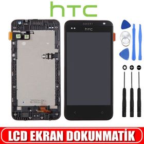 HTC Desire 300 Siyah Dokunmatik LCD Ekran