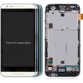HTC Desire 620G Beyaz Çıtalı Dokunmatik Lcd Ekran