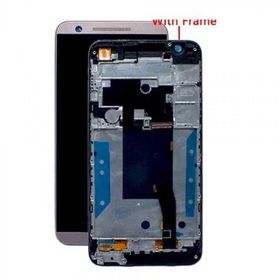 HTC One E9s Beyaz Çıtalı Dokunmatik Lcd Ekran
