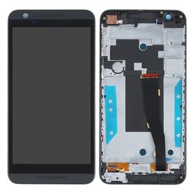 HTC One E9s Siyah Çıtalı Dokunmatik Lcd Ekran