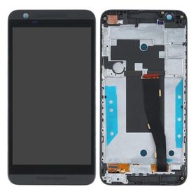 HTC One E9s Siyah Çıtalı Dokunmatik Lcd Ekran