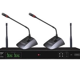 HTDZ HT-280U Kablosuz Masaüstü 2'li Kürsü Mikrofonu