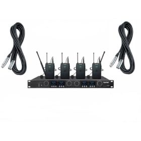 HTDZ HT-640 Receiver 4 Kanal Telsiz Mikrofon Alıcı Ünitesi