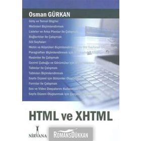HTML VE XHTML - OSMAN GÜRKAN
