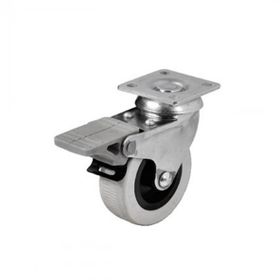 Hts 254 52 mm Tablalı Döner Frenli Mobilya Tekeri