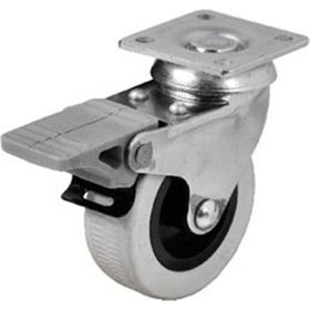 Hts 254 52 mm Tablalı Döner Frenli Mobilya Tekeri