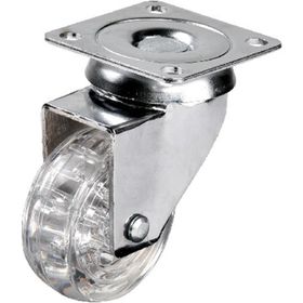 Hts 301 50x20 Şeffaf Kırmızı Makaralı Tablalı Teker