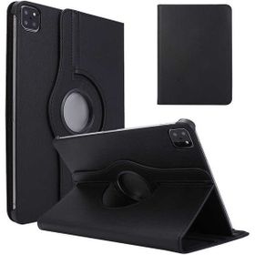 HTstore Apple iPad Pro 12.9 2020 4. Nesil Zore Dönebilen Standlı Siyah Kılıf