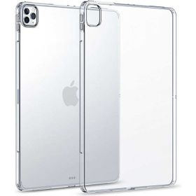 HTstore Apple iPad Pro 12.9 Pro 2020 4. Nesil Zore Tablet Süper Silikon Kapak Renksiz Kılıf