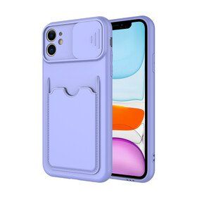 HTstore Apple iPhone 11 ​Zore Kartix Kapak Lila Kılıf