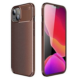 HTstore Apple iPhone 13 Mini Zore Negro Silikon Kapak Kahverengi Kılıf