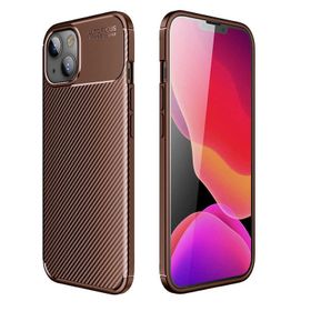 HTstore Apple iPhone 13 Mini Zore Negro Silikon Kapak Kahverengi Kılıf