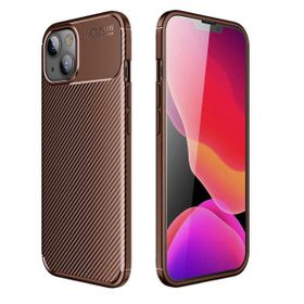 HTstore Apple iPhone 13 Mini Zore Negro Silikon Kapak Kahverengi Kılıf