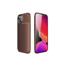 HTstore Apple iPhone 13 Mini Zore Negro Silikon Kapak Kahverengi Kılıf