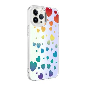 HTstore Apple iPhone 13 Pro Max Zore M-Blue Desenli Kapak Kılıf