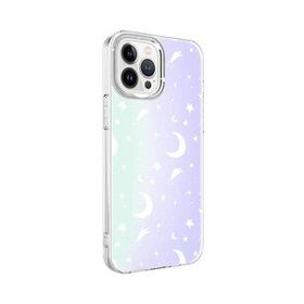 HTstore Apple iPhone 13 Pro Max Zore M-Blue Desenli Kapak Kılıf
