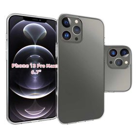 HTstore Apple iPhone 13 Pro Max Zore Süper Silikon Kapak Renksiz Kılıf