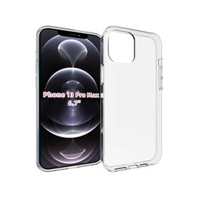 HTstore Apple iPhone 13 Pro Max Zore Süper Silikon Kapak Renksiz Kılıf