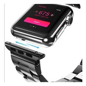 HTstore KRD-04 Siyah Metal Apple Watch 38 mm Kordon