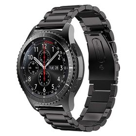 HTstore KRD-04 Siyah Samsung Galaxy Watch 42 mm Metal Kordon