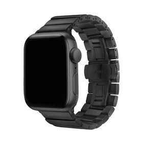 HTstore KRD-41 Siyah Metal Apple Watch 38 mm Kordon