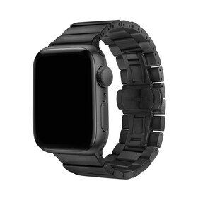 HTstore KRD-41 Siyah Metal Apple Watch 38 mm Kordon