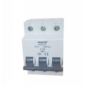 Hualin 3x10A C/3KA Otomatik Sigorta